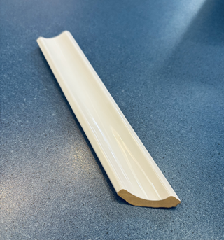 Керамический уголок на ванну левый 35х200