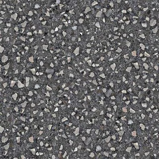 Керамогранит Black Rockfall (Black Terrazzo) чёрный NR0379 К 600x600 10 мм