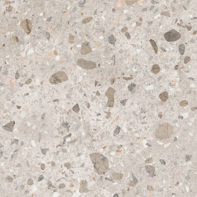 Керамогранит Rockfall (Терраццо) серый NR0136 К 600x600