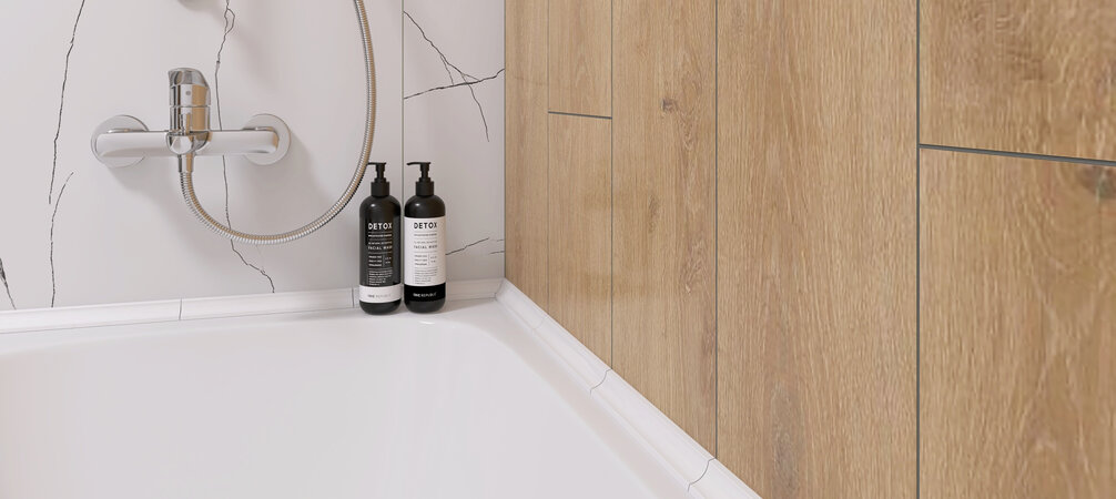 Керамические уголки на ванну