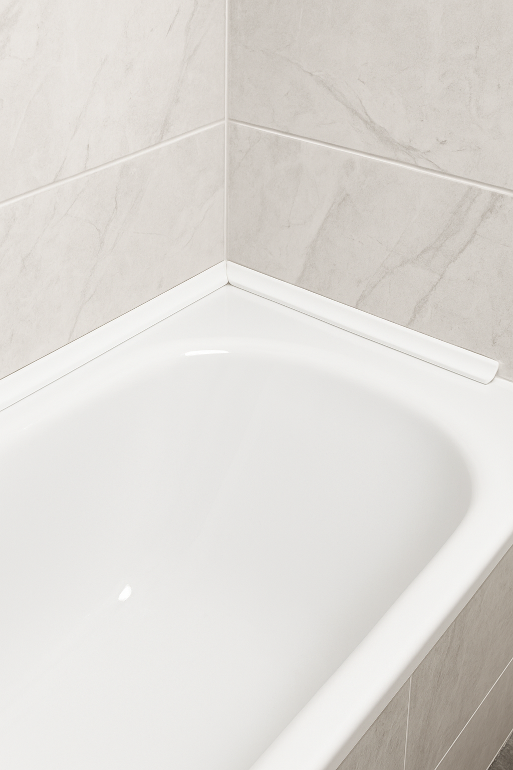 Керамический бордюр в ванной