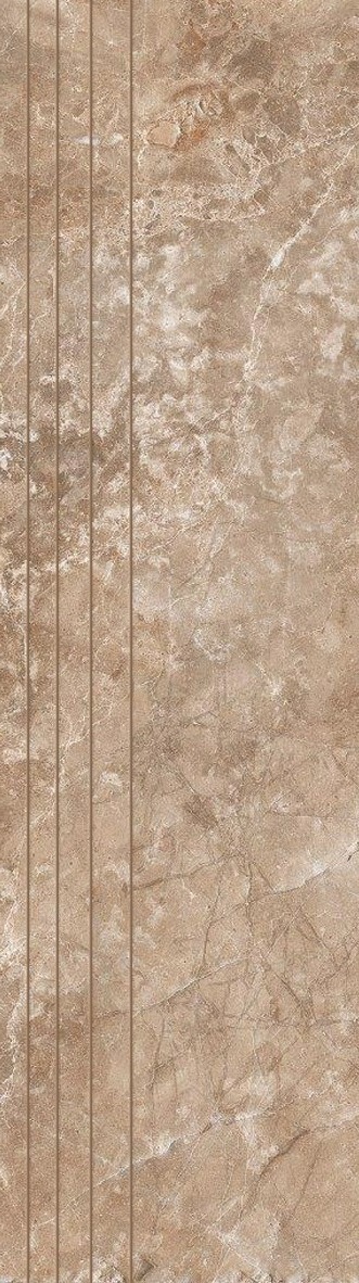 Ступень керамогранит Melt rock (Магма) темно-коричневый GSR0204 K 300x1200 11 мм